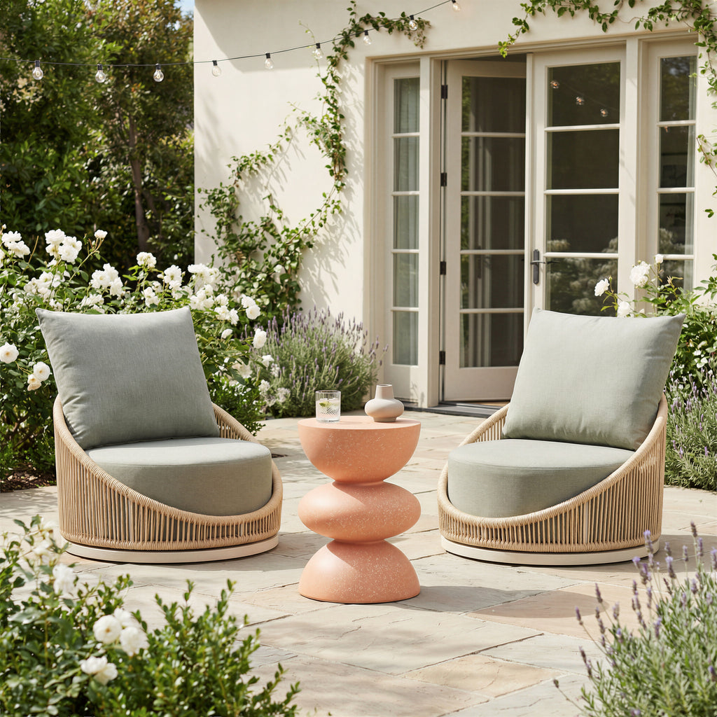 Zuo Tressa Side Table Terracotta