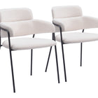 Zuo Marcel Dining Chair (Set of 2) Cream