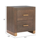 Zuo Sivar Side Table Espresso