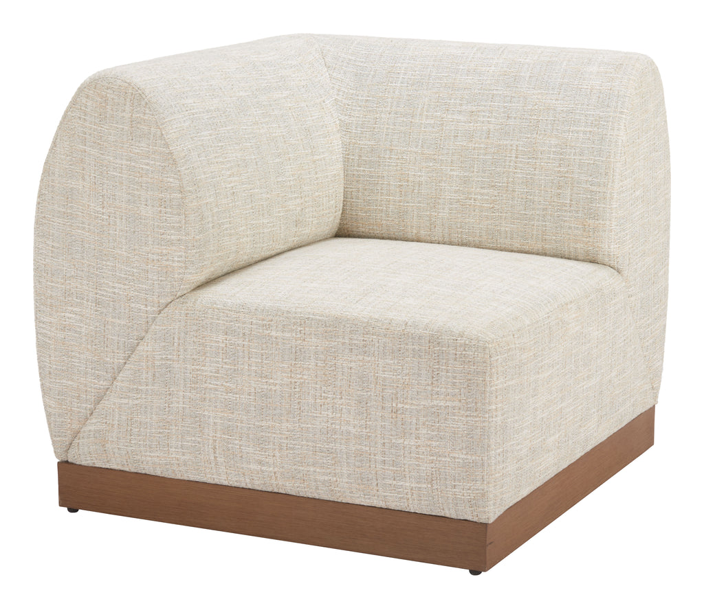 Zuo Christy Corner Chair Beige