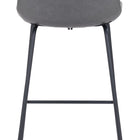 Zuo Byron Barstool Gray
