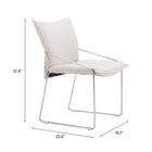 Zuo Pola Dining Chair (Set of 2) White