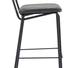 Zuo Charon Barstool (Set of 2) Vintage Black