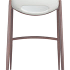 Zuo Desi Barstool (Set of 2) White & Walnut