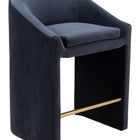 Zuo Emas Counter Stool Midnight Gray
