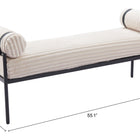 Zuo Barrow Bench Cream