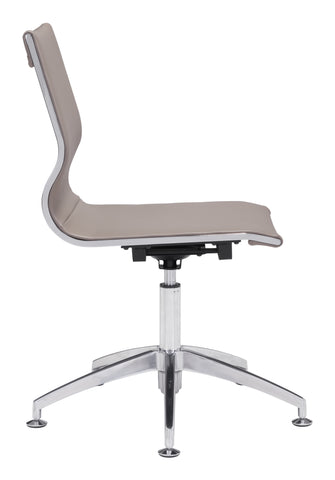 Zuo Glider Conference Chair Taupe