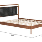 Zuo Netz Queen Bed Black & Walnut