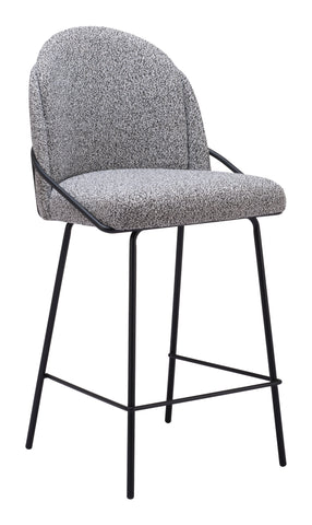 Zuo Jambi Counter Stool (Set of 2) Black & White
