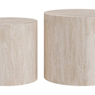 Zuo Carzo Coffee Table Set (2-Piece) Stone Beige
