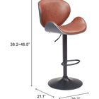 Zuo Meyane Barstool Brown