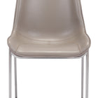 Zuo Magnus Dining Chair (Set of 2) Brown & Silver