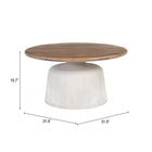 Zuo Goblet Coffee Table Brown & White