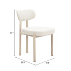Zuo Aurea Dining Chair (Set of 4) Light Gray