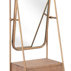 Zuo Peralta Mirror Shelf Brass & Brown