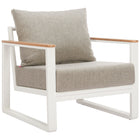 Zuo Welt Armchair Taupe & White