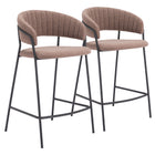 Zuo Josephine Counter Stool (Set of 2) Brown