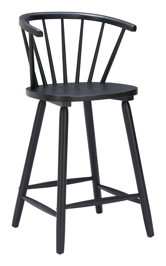 Zuo Stenger Counter Stool (Set of 2) Black