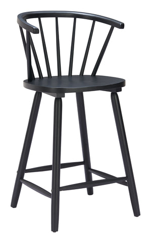 Zuo Stenger Counter Stool (Set of 2) Black
