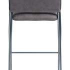 Zuo Freesia Barstool (Set of 2) Charcoal Gray