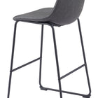 Zuo Smart Barstool (Set of 2) Charcoal