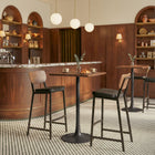Zuo Ardenne Barstool (Set of 2) Black & Brown