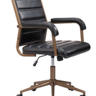 Zuo Auction Office Chair Vintage Black