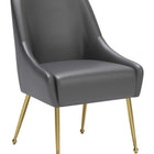Zuo Maxine Dining Chair Gray & Gold