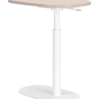 Zuo Buddy Adjustable Rotating Side Table Natural & White