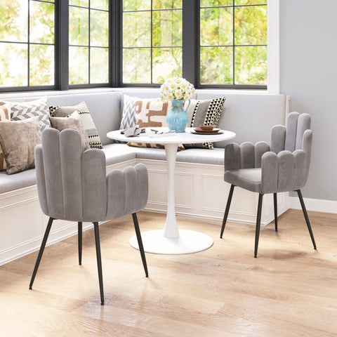 Zuo Noosa Dining Chair (Set of 2) Gray