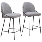 Zuo Jambi Counter Stool (Set of 2) Black & White