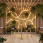 Zuo Bite Bar Table Beige & Gold