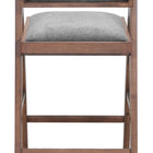 Zuo Delhi Barstool (Set of 2) Gray & Walnut