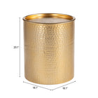 Zuo Coldveil Storage Side Table Gold