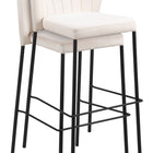 Zuo Linz Barstool (Set of 2) Cream