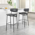 Zuo Charon Barstool (Set of 2) Vintage Black