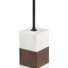 Zuo Stuk Side Table Brown & White
