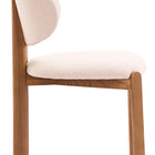 Zuo Rosetta Dining Chair (Set of 2) Beige & Walnut