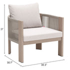 Zuo Rebel Accent Chair Beige