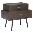 Zuo Mechy Side Table Brown