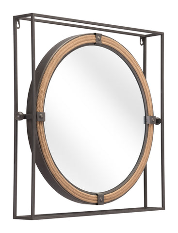 Zuo Capell Mirror Antique Gray