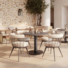 Zuo Hawley Adjustable Dining Table Walnut