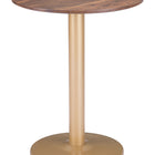Zuo Alto Bistro Table Brown & Gold