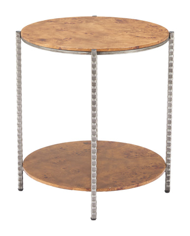 Zuo Adna Side Table Brown
