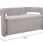 Zuo Papua Storage Bench Gray