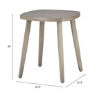 Zuo Foret Side Table Brown