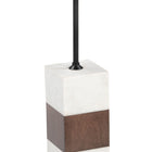 Zuo Stuk Side Table Brown & White