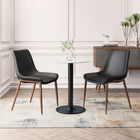 Zuo Magnus Dining Chair (Set of 2) Black & Walnut