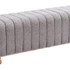 Zuo Pender Bench Stone Gray