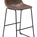 Zuo Smart Barstool (Set of 2) Vintage Espresso